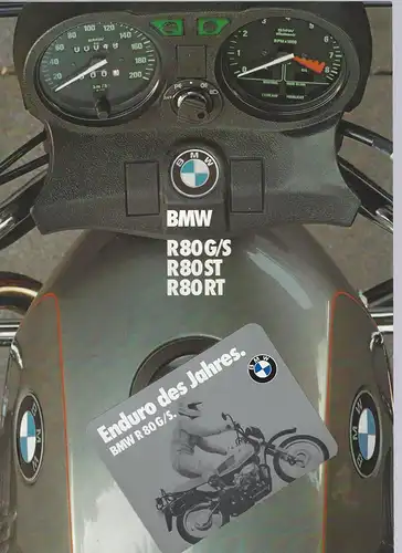 Prospekt. BMW R80 G/S, R80 ST, R80 RT. 1/1983. 