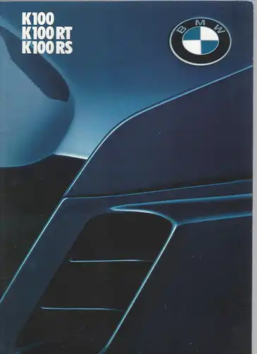 Prospekt. BMW K100, K100 RT, K100 RS. 1/84. 