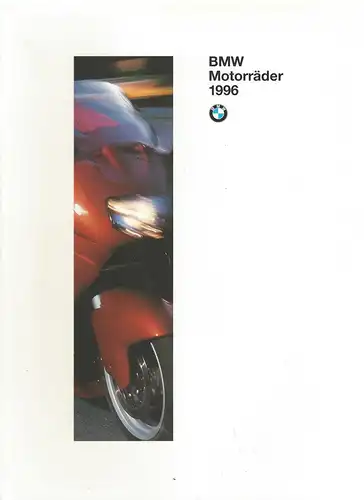 Prospekt. BMW Motorräder 1996 mit Preisliste. 