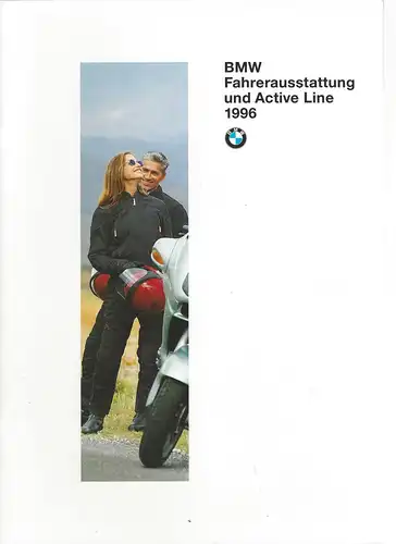 Prospekt. BMW Fahrerausstattung und Active Line 1996 mit Preisliste. 