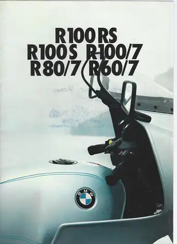 Prospekt. BMW R 100 RS, R 100 S, R 100/7, R 80/7, R 60/7.   2/1977. 