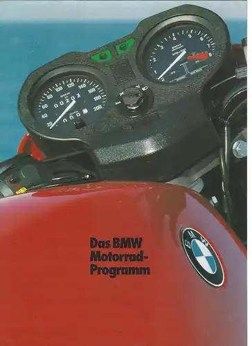Prospekt. BMW Motorrad-Programm 1984. Mit Preisliste. 