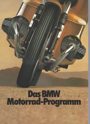 Prospektmappe BMW Motorrad-Programm. 1979. 