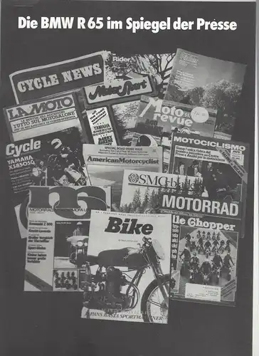 Prospektmappe BMW Motorrad-Programm. 1979. 