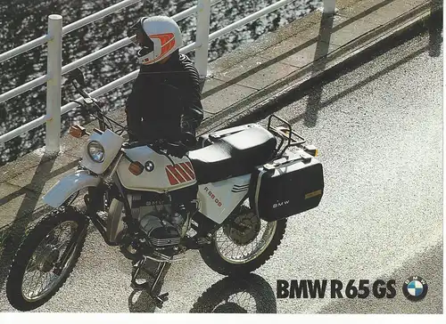 Prospektblatt.  BMW R65 GS. 1987. 
