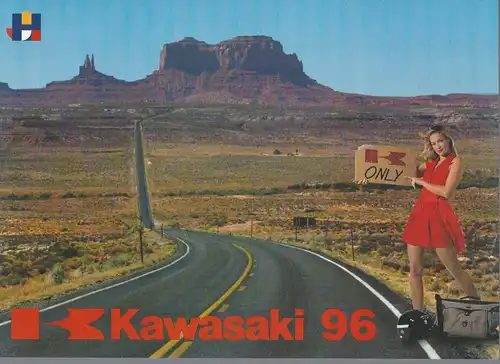 Prospekt. Kawasaki 1996 Programm. 