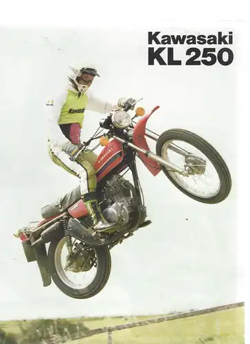 Prospekt. Kawasaki KL 250. 