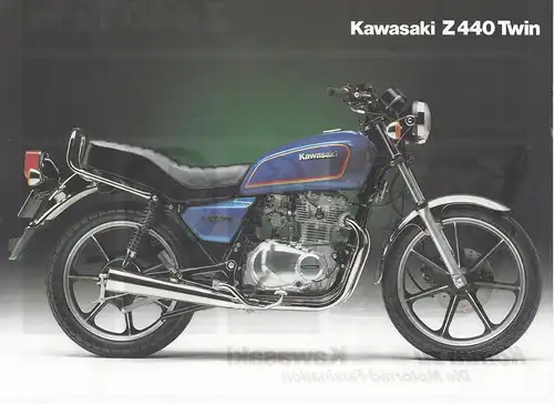 Prospektblatt. Kawasaki Z 440 Twin. 