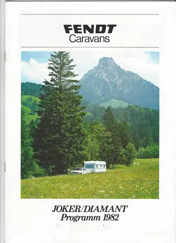 Prospekt Fendt Caravans. Joker / Diamant. Mit Preisliste. 