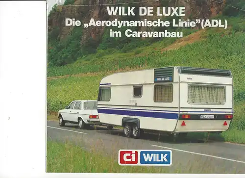 Prospekt Wilk de Luxe. Die Aerodynamische Linie (ADL) im Caravanbau. 