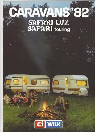 Prospekt Wilk Caravans 1982. Safari Lux,  Safari touring. 