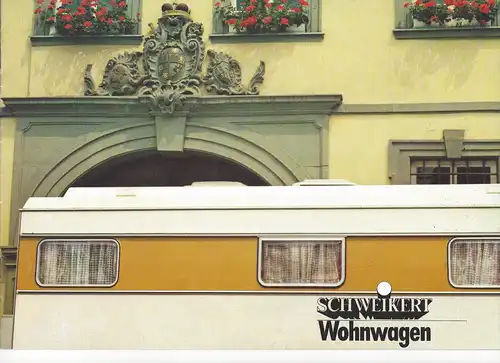 Prospekt Schweikert Wohnwagen. 1972. 