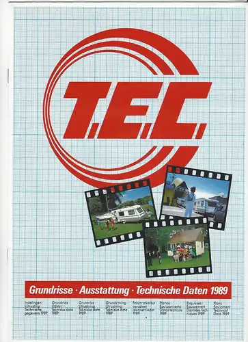 Prospekt  T.E.C. Die neue Linie 1989: Noch frischer. Noch jünger. Noch Moderner. Mit Technischen Informationen. 