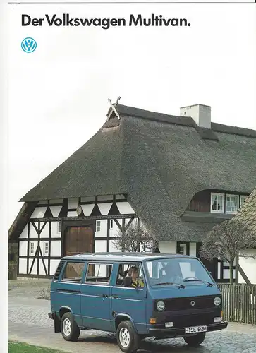 Prospekt VW. Der Volkswagen Multuvan. 10/88. 