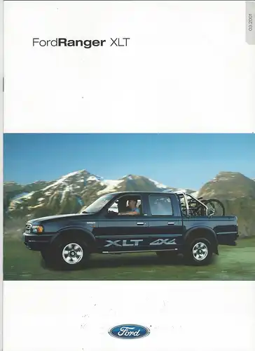 Prospekt. Ford Ranger XLT 03.2001. 