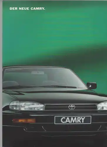 Prospekt Toyota . Der neue Camry.  Mit Beilage Technische Daten und Ausstattung .1991. 