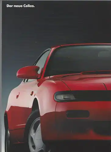 Prospekt Toyota . Der neue Celica.  Mit Beilage Technische Daten und Ausstattung .1990. 