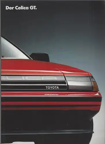 Prospekt Toyota . Der Celica GT.  Mit Beilage Technische Daten und Ausstattung .1987. 