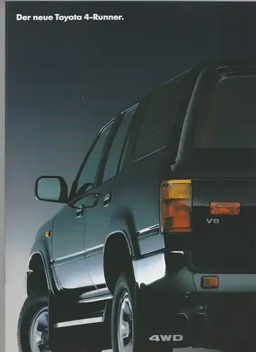 Prospekt Toyota . Der neue Toyota 4-Runner. 1990. 