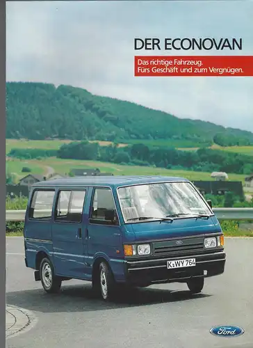 Prospekt Ford. Der Econovan. 1985. 