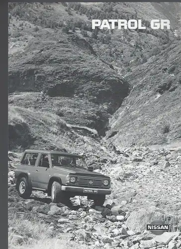 Prospekt Nissan Patrol GR.  1996. Mit Beilage technische Daten. 