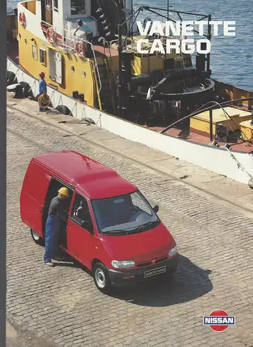 Prospekt Nissan. Vanette Cargo.  1995. Mit Beilage technische Daten. 