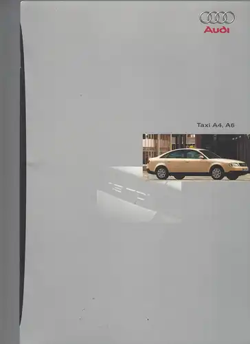 Prospekt Audi. Taxi A4, A6.  1997. 