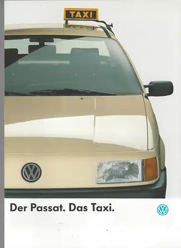 Prospekt VW. DerPassat. Das Taxi.  1991. 