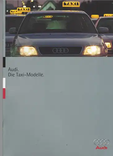 Prospekt Audi die Taxi-Modelle.  1994. 