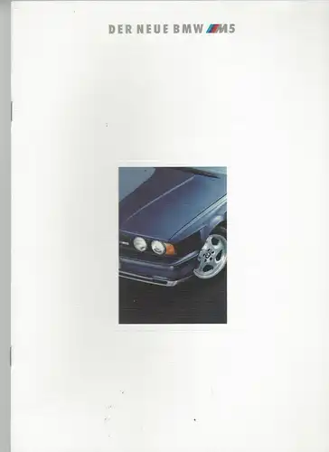 Prospekt. DER NEUE BMW M5 Prospekt E34 1992 Limousine touring sehr selten. 