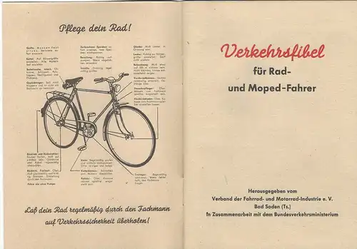 Verkehrsfibel für Rad-und Moped-Fahrer. 