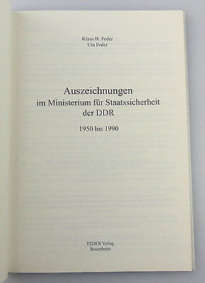 Buch2560 Auszeichnungen im Ministerium für Staatssicherheit der DDR 1950-1990