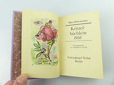 Schwimmer Kritzelbüchlein 1956 Max