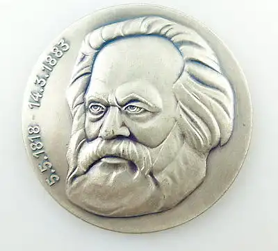 Medaille: Parteihochschule - Karl Marx - Zentralkomitee der SED 1818-1883 e1451