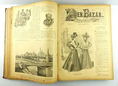 Der Bazar - Illustrierte Damen - Zeitung 1895 Nr. 26 bis 1898 Nr. 36 e1043