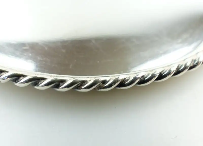 #e4903 6 tolle kleine 925er Silber Untersetzer Sterling Silber 925 FS 5