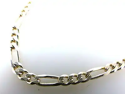 #e2006 Feine alte 925er Silberkette /Figarokette /Halskette - 50 cm Länge