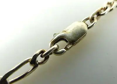 #e2006 Feine alte 925er Silberkette /Figarokette /Halskette - 50 cm Länge