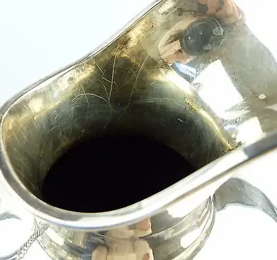 #e4919 Große 925 (Ag) Sterling Silber Wasserkanne Gebrüder Deyhle 4