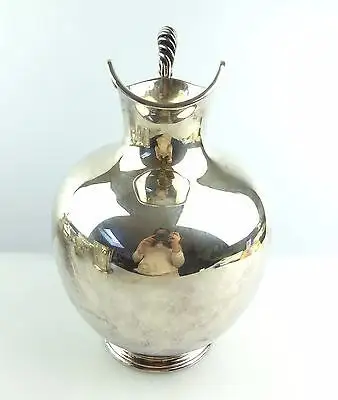 #e4919 Große 925 (Ag) Sterling Silber Wasserkanne Gebrüder Deyhle 5