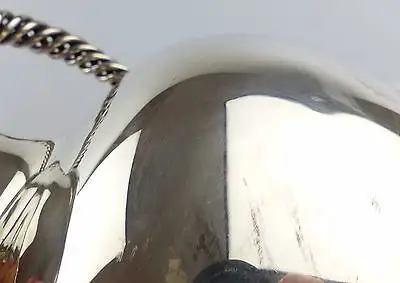 #e4919 Große 925 (Ag) Sterling Silber Wasserkanne Gebrüder Deyhle 6