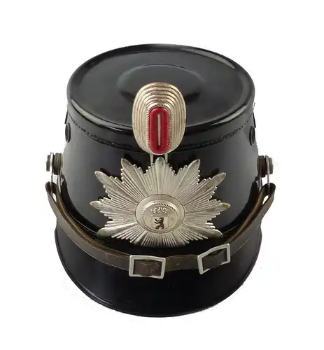 #e6649 Berliner Tschako Helm Original "Vupa" Polizeihelm SW68 Becker & Co.