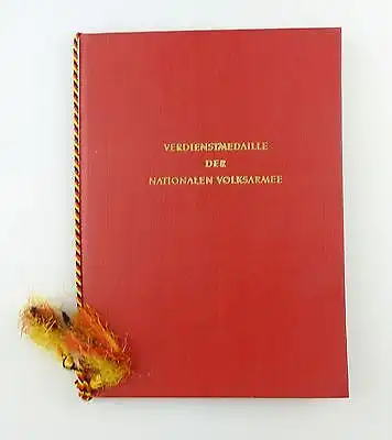 #e6998 DDR Urkunde Verdienstmedaille der NVA in Bronze verliehen 1964