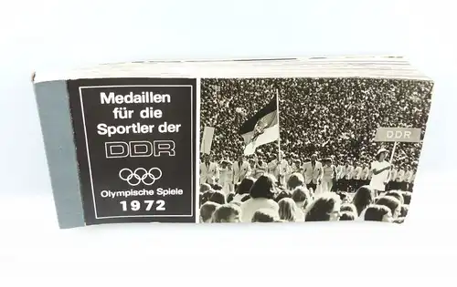 #e5260 Buch: Postkarten "Medaillen für die Sportler der DDR" Olympiade 1972