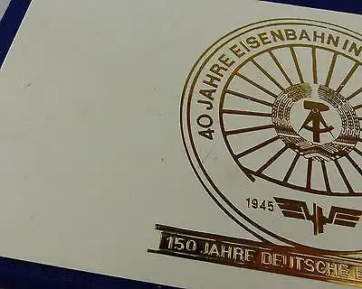 #e7340 Ministerium für Verkehrswesen der DDR 40 Jahre Eisenbahn 8 alte Medaillen