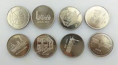 #e7340 Ministerium für Verkehrswesen der DDR 40 Jahre Eisenbahn 8 alte Medaillen
