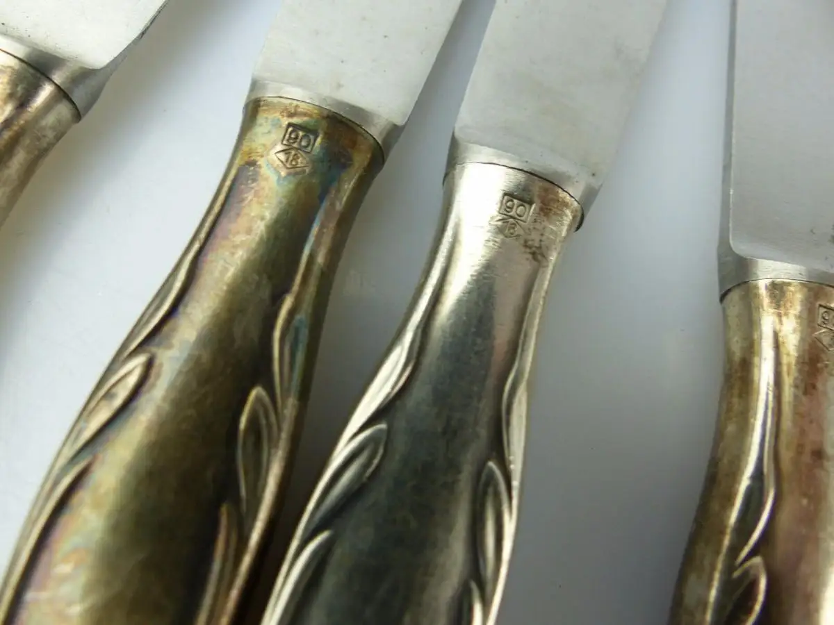 #e7557 Original altes versilbertes WMF Besteck 73 Teile 90er Silberauflage 8