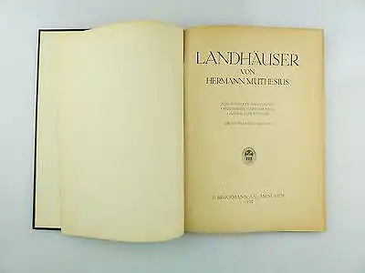 #e7554 Buch: Landhäuser von Hermann Muthesius 2. Auflage F. Bruckmann 1922