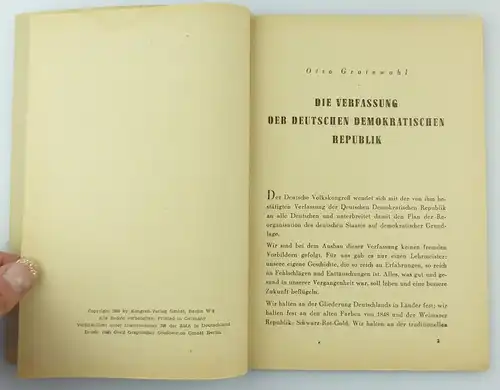 #e7580 Die Verfassung der DDR Nationale Front von 1949 Otto Grotewohl