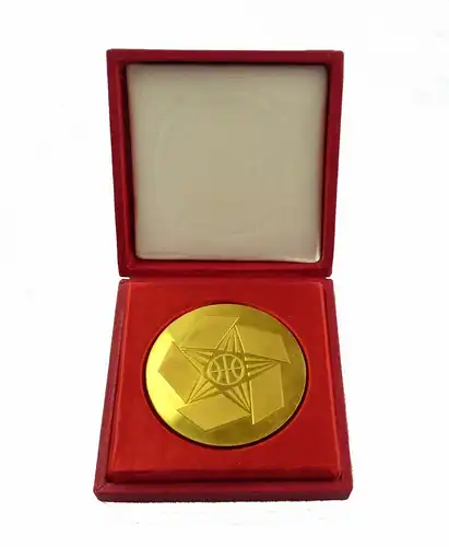 #e7834 Original alte Medaille mit Etui von 1975